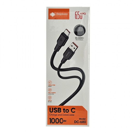 Cablu de date / incarcare rapida Deepbass DC-680 Type-C