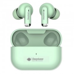 Casti wireless Deepbass TWS-X1 - Verde