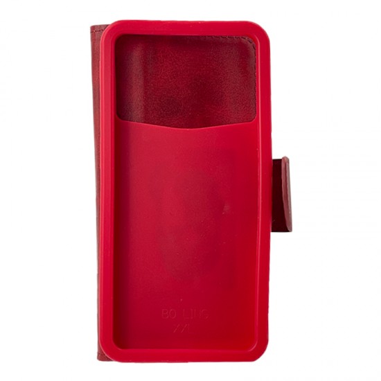 Husa universala pentru telefon de tip carte Red Smart 5.3 - 5.8 inch