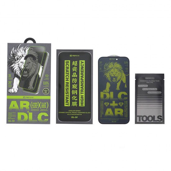Folie sticla pentru iPhone 17 Remax Ceramic - Privacy