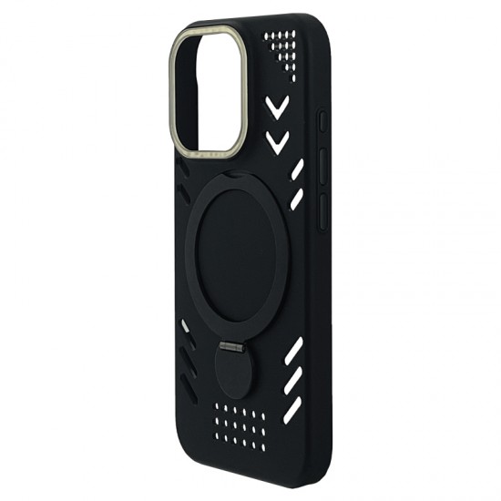 Husa spate Armor Case pentru iPhone 16 Pro Max - Negru
