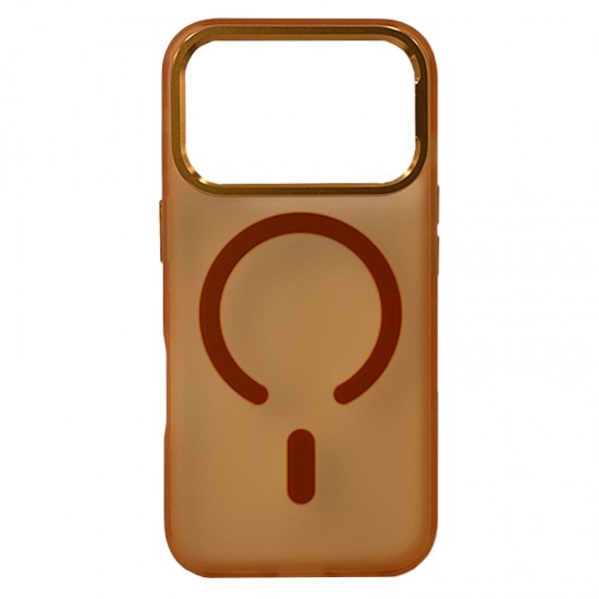 Husa spate pentru iPhone 17 Pro Berlia Cloudy - Orange