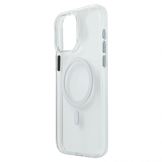 Husa spate Berlia Glaze Magsafe pentru iPhone 16 Pro Max - Clear