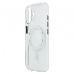 Husa spate Berlia Glaze Magsafe pentru iPhone 16 - Clear