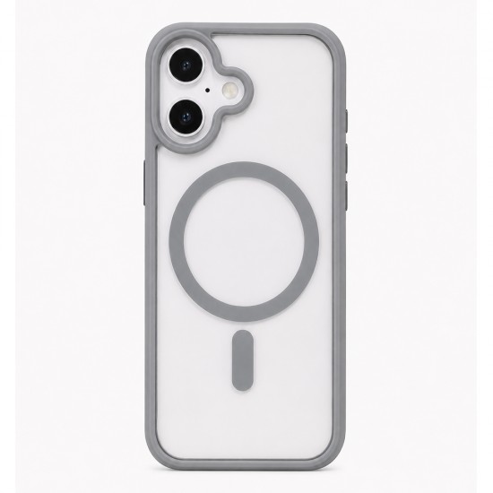 Husa spate pentru iPhone 17 Berlia Magsafe Color - Gri