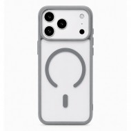 Husa spate pentru iPhone 17 Pro Berlia Magsafe Color - Gri