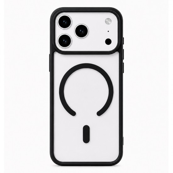 Husa spate pentru iPhone 17 Pro Max Berlia Magsafe Color - Negru