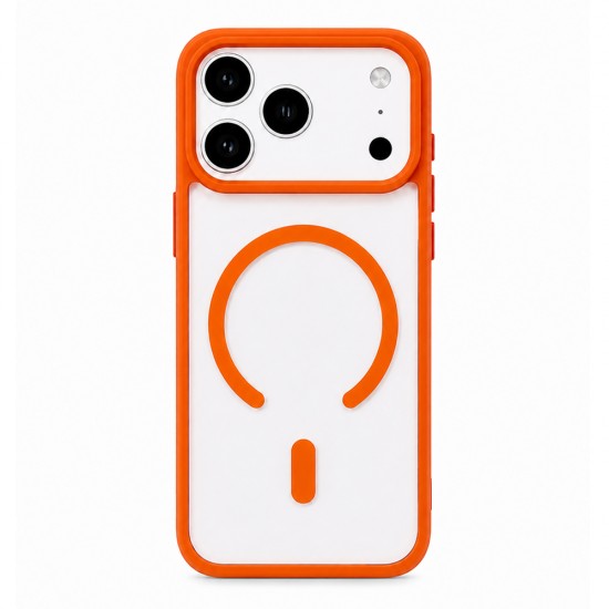 Husa spate pentru iPhone 17 Pro Max Berlia Magsafe Color - Portocaliu