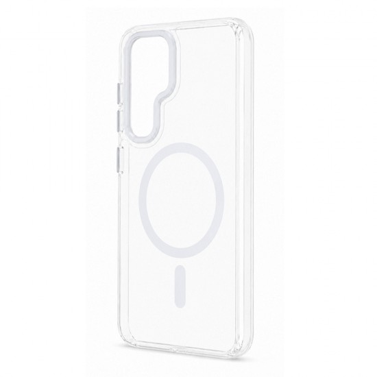 Husa spate pentru Samsung Galaxy S25 Ultra Berlia Magsafe Series - Alb
