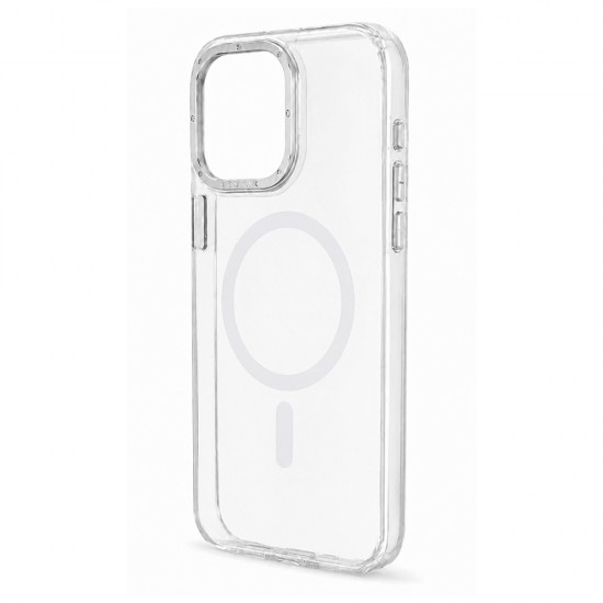 Husa spate pentru iPhone 16 Pro Berlia Magsafe Series - Alb
