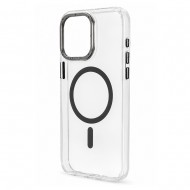 Husa spate pentru iPhone 16 Pro Berlia Magsafe Series - Gri