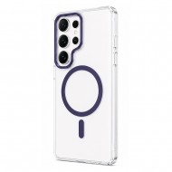 Husa spate pentru Samsung Galaxy S26 Ultra Berlia Sheen Magsafe - Transparent/Mov