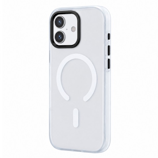 Husa spate pentru iPhone 17 Berlia Smooth Magsafe - Alb