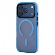 Husa spate pentru iPhone 17 Pro Berlia Smooth Magsafe - Albastru