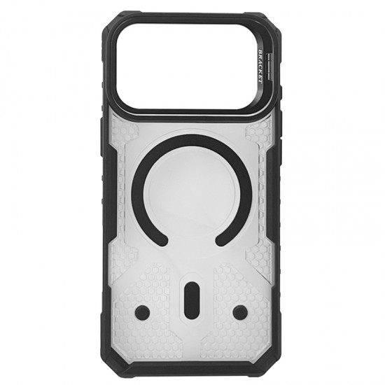 Husa spate Duty Case pentru iPhone 17 Pro Max - Semitransparent/Negru