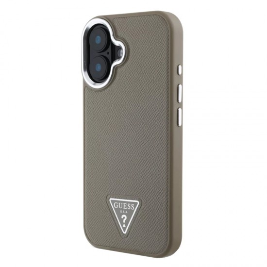 Husa spate pentru iPhone 16 Guess Magsafe - Maro