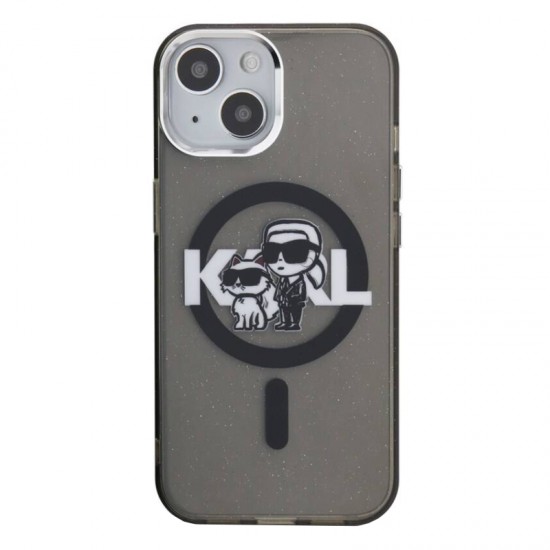 Husa spate pentru iPhone 16 Pro Max Karl Lagerfeld Glitter - Magsafe