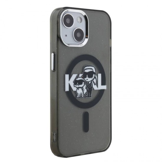 Husa spate pentru iPhone 16 Pro Max Karl Lagerfeld Glitter - Magsafe