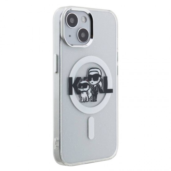 Husa spate pentru iPhone 16 Pro Max Karl Lagerfeld Glitter - Magsafe