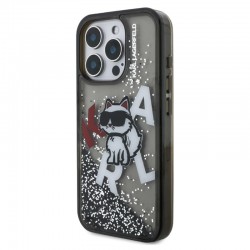 Husa spate pentru iPhone 16 Pro Max Karl Lagerfeld - Liquid Glitter
