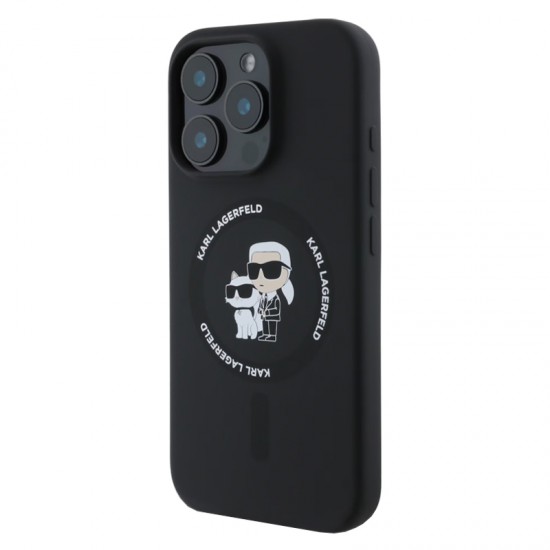 Husa spate pentru iPhone 16 Pro Max Karl Lagerfeld Magsafe - Negru