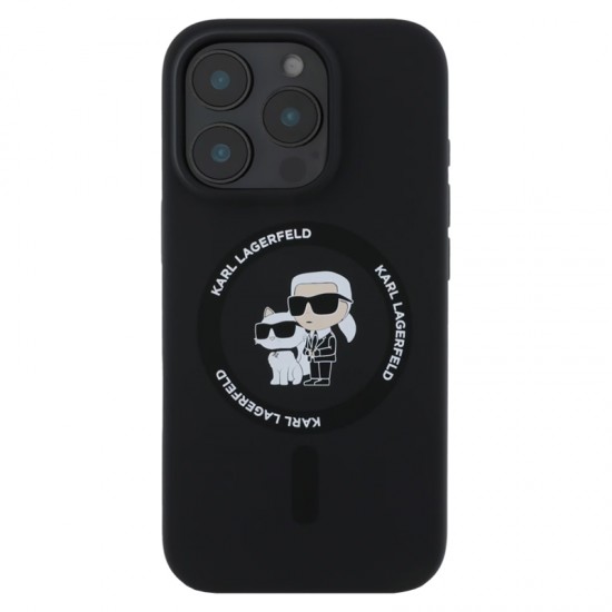 Husa spate pentru iPhone 16 Pro Max Karl Lagerfeld Magsafe - Negru