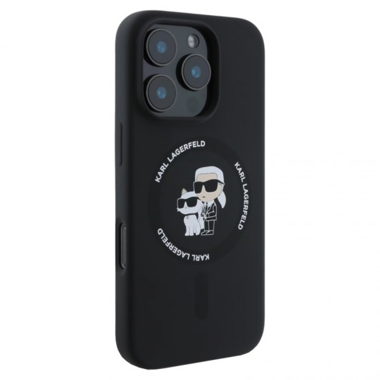 Husa spate pentru iPhone 16 Pro Max Karl Lagerfeld Magsafe - Negru