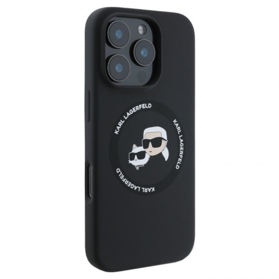 Husa spate pentru iPhone 16 Pro Max Karl Lagerfeld Magsafe - Negru