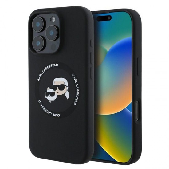 Husa spate pentru iPhone 16 Pro Max Karl Lagerfeld Magsafe - Negru