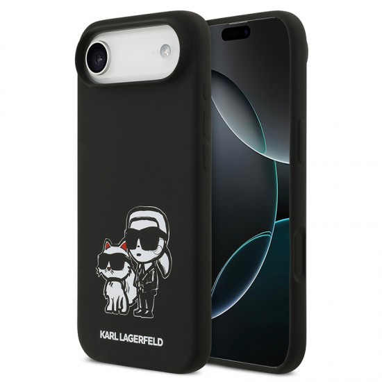 Husa spate pentru iPhone 17 Air Karl Lagerfeld Sketch Magsafe - Negru