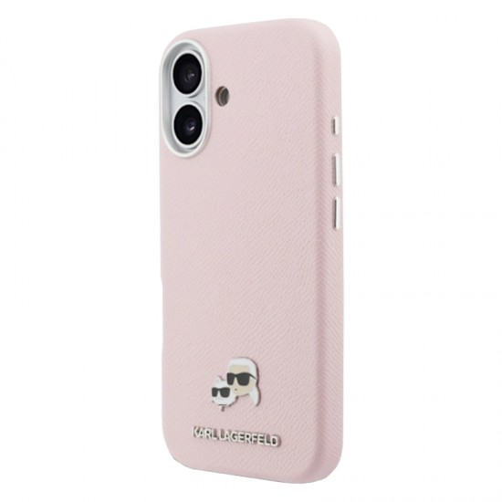 Husa spate pentru iPhone 17 Karl Lagerfeld Pins Magsafe - Pink