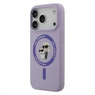 Husa spate pentru iPhone 17 Pro Karl Lagerfeld Magsafe - Mov deschis 