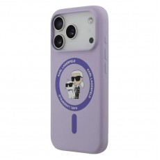 Husa spate pentru iPhone 17 Pro Max Karl Lagerfeld Magsafe - Mov deschis 