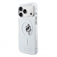 Husa spate pentru iPhone 17 Pro Karl Lagerfeld Magsafe - Transparent