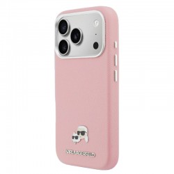 Husa spate pentru iPhone 17 Pro Max Karl Lagerfeld Pins Magsafe - Pink
