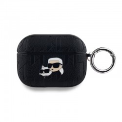 Husa din silicon pentru AirPods 4 Karl Lagerfeld K&C - Negru