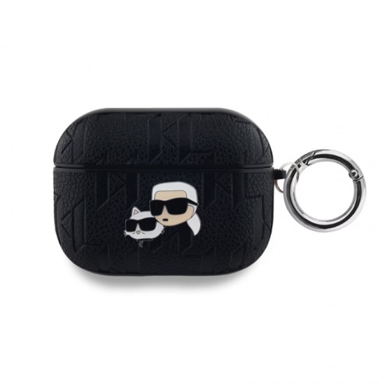 Husa din silicon pentru AirPods 4 Karl Lagerfeld K&C - Negru