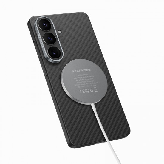 Husa spate pentru Samsung Galaxy S26 Plus Keephone Kevilar Magsafe - Negru