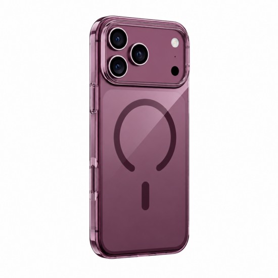 Husa spate pentru iPhone 17 Pro Max Keephone X-Crystal - Burgundy