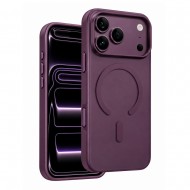 Husa spate pentru iPhone 17 Pro Keephone Gearmag MagSafe - Burgundy