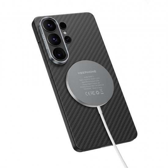 Husa spate pentru Samsung Galaxy S26 Plus Keephone Kevilar Magsafe - Negru