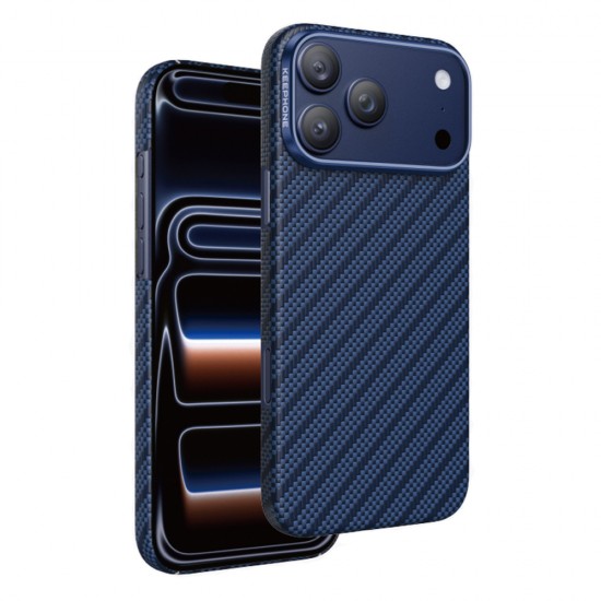 Husa spate pentru iPhone 17 Pro Max Keephone Kevilar Magsafe - Albastru