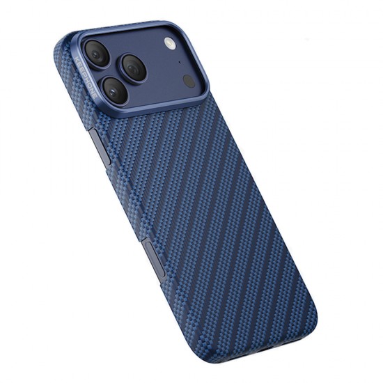 Husa spate pentru iPhone 17 Pro Max Keephone Kevilar Magsafe - Albastru