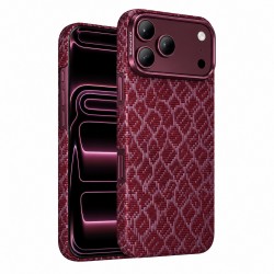 Husa spate pentru iPhone 18 Pro Max Keephone Kevilar Drakon Magsafe - Burgundy