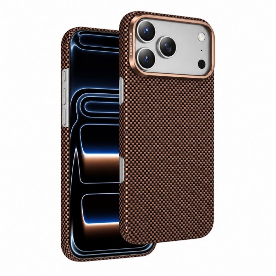 Husa spate pentru iPhone 17 Pro Max Keephone Kevilar Norra Magsafe - Bronze