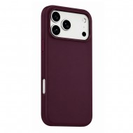 Husa spate pentru iPhone 17 Pro Keephone Rosana - Burgundy