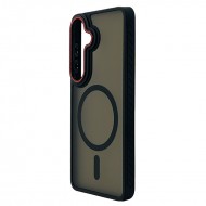 Husa spate pentru Samsung Galaxy S26 Matte Case Magsafe - Semitransparent/Black
