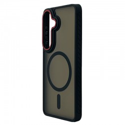 Husa spate pentru Samsung Galaxy S26 Matte Case Magsafe - Semitransparent/Black