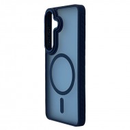 Husa spate pentru Samsung Galaxy S26 Matte Case Magsafe - Semitransparent/Blue