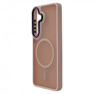 Husa spate pentru Samsung Galaxy S26 Plus Matte Case Magsafe - Semitransparent/Rose